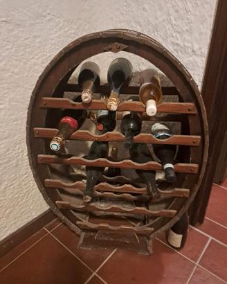 porta bottiglie in legno