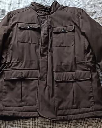 Giaccone invernale, tessuto tecnico, elegante