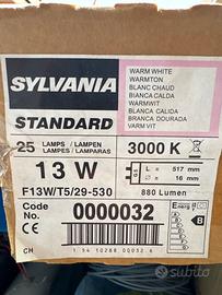 Tubo fluorescente T5 13W luce 3000K Sylvania