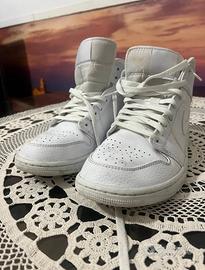 Scarpe Nike Jordan n. 42 Jordan 1 Mid Triple White