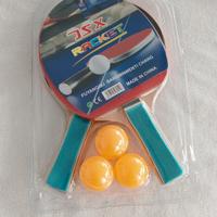 Set ping pong con racchette e palline 