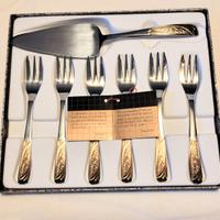 Set posate dolce Inoxpran nuovo, scatola, certific