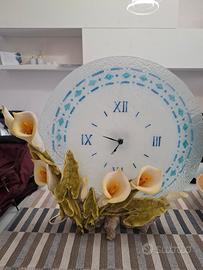 Orologio da tavola con lampada