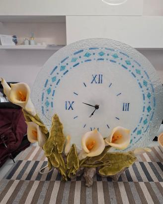 Orologio da tavola con lampada