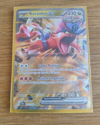 carta pokemon koraidon ex 120/162