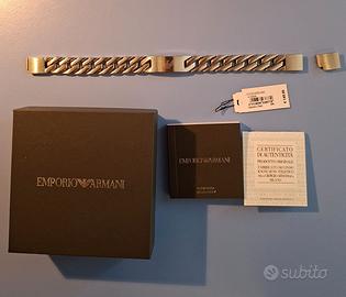 Bracciale uomo acciaio emporio armani