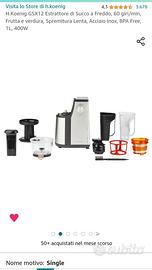 ESTRATTORE DI SUCCO A FREDDO FRUTTA E VERDURE