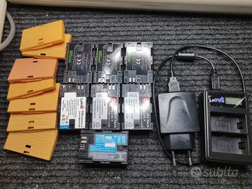 Batteria Canon LP-E6N + 6 LP-E6 compatibili