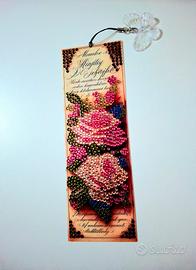 Segnalibro fiori vintage (Fatto a mano)