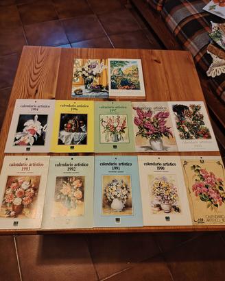set di calendari d'epoca da collezione