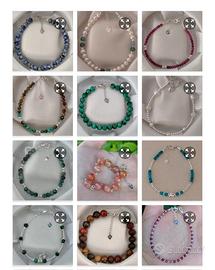 Bracciali in argento 925 e pietre naturali 