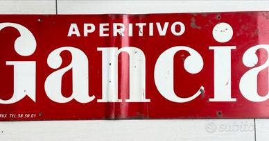 Targa originale "Gancia Aperitivo"