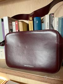 Borsa pelle Bordeuax Emporio Armani
