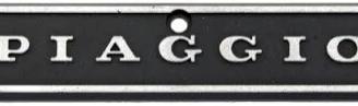 Targhetta per calandra RMS Classic PIAGGIO Vespa P