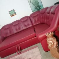 PRATICAMENTE NUOVO DIVANO LETTO in pelle ! CONSEGN