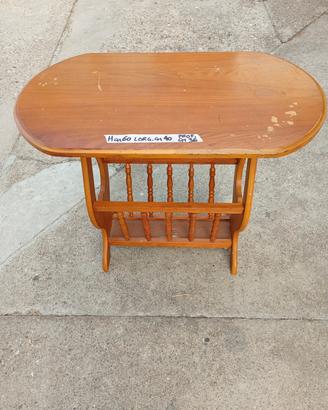 tavolino con portaoggetti/portariviste , vintage