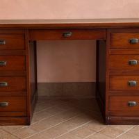 SCRIVANIA modernariato vintage in legno massello