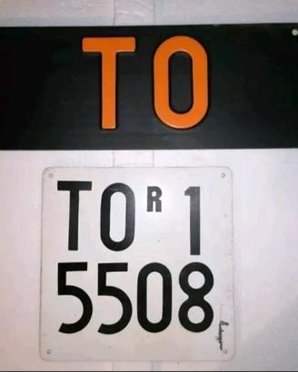 Targa auto d'epoca To Torino