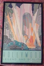 Poster Hollywood con cornice su misura.