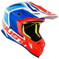 Casco Moto Cross Enduro Just1 J38 BLADE Blu Rosso