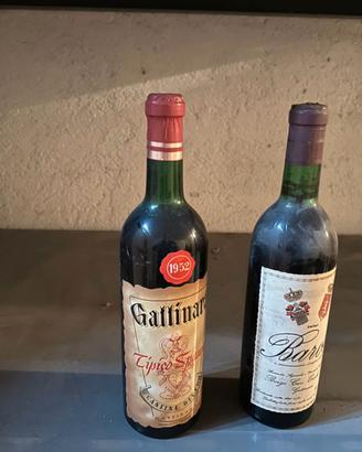 Lotto bottiglie vino e liquori vintage da collezio