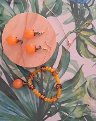 set collana + bracciale + orecchini tema halloween