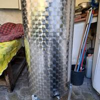 Contenitore bidone fusto per olio in acciaio inox