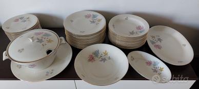 Servizio di piatti completo in porcellana Bavarese