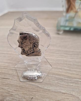 padre pio in argento