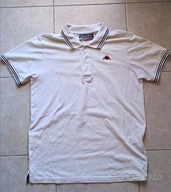 Polo Kappa Vintage Bianca Uomo 