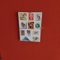 Cornice con francobolli