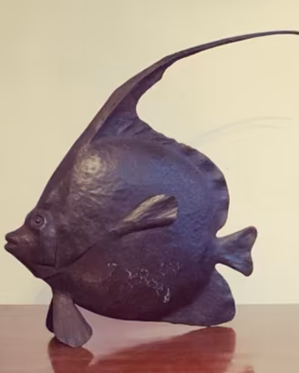Pesce in ferro battuto fatto a mano
