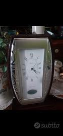 orologio  a pendolo da tavolo cornice argento