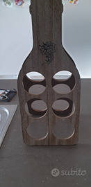 Porta bottiglie legno