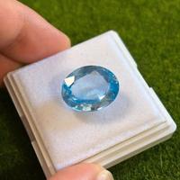 Spinello blu cielo 14.50 ct taglio ovale