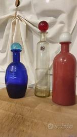bottiglie vetro Murano Carlo Moretti