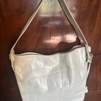 Borsa a spalla Gherardini in pelle bianca