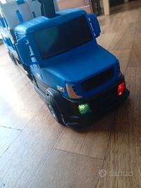 Camion bisarca con pista, luci e suoni