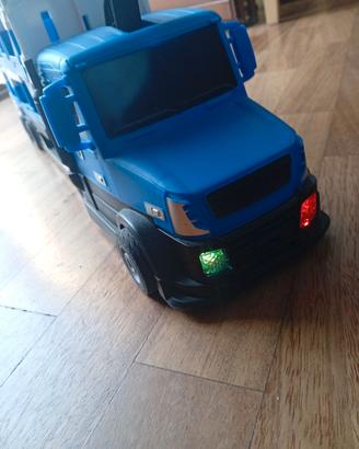 Camion bisarca con pista, luci e suoni