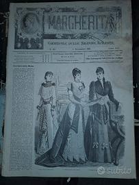 Rivista di moda 1890 "Margherita"  20pezzi  rara 