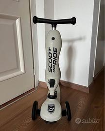 Monopattino cavalcabile 2in 1 Scoot and Ride beige