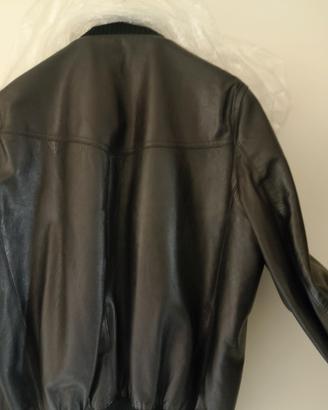 giubbino in vera pelle da uomo 