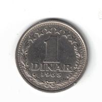 Moneta, Jugoslavia, 1 Dinar, Jugoslavia Socialista