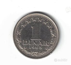 Moneta, Jugoslavia, 1 Dinar, Jugoslavia Socialista