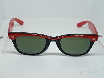 Occhiali da sole Rayban Bausch Lomb rossi e nero