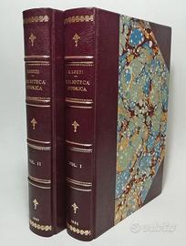 BIBLIOTECA ISTORICA  ANTICA E NUOVA ITALIA 1886-87