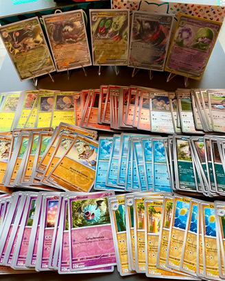 Lotto Carte Pokemon 65 pz Rev Destino di Paldea+Ex