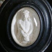 cristo Ecce Homo schiuma di mare antico XIX secolo