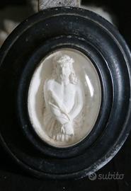 cristo Ecce Homo schiuma di mare antico XIX secolo