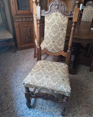 Set 6 sedute vintage da salotto